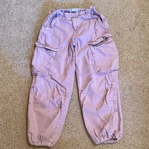 Zara girls Lavender Cargo Pants